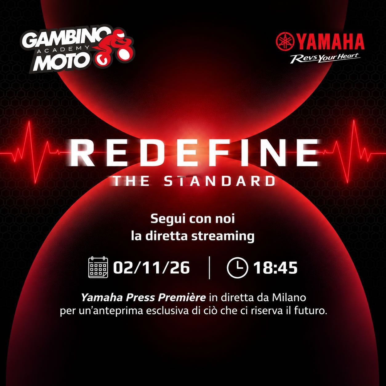 REDEFINE THE STANDARD ? IL FUTURO YAMAHA STA PER ESSERE SVELATO!